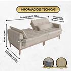 Sofá Ornato Living 1,50m-verme