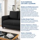 Sofá Orquídea 2 Lugares Veludo Cabecasa Madeiraoriginals Preto