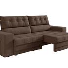 Sofá Oscar Plus 2,06m Retrátil/reclinável Suede Marrom - Xflex