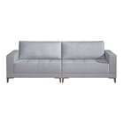 Sofá Oslo 4 Lugares Linho Cinza 280 Cm
