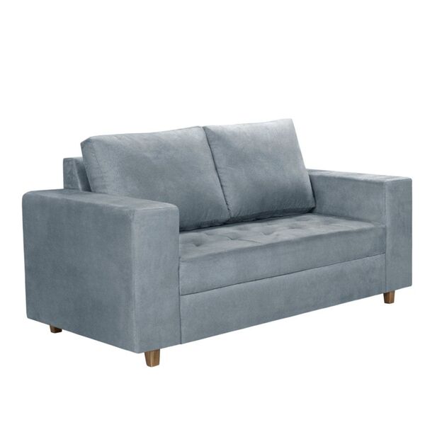 Sofa Ouro Preto 2 Lugares Azul Bebe Leroy Merlin