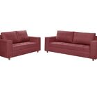 Sofá Ouro Preto Conjunto 2 e 3 Lugares Bordô