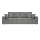 Sofá Palermo 1,80m Retrátil E Reclinável Velosuede Grafite -