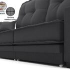 Sofá Palermo 2,00m Retrátil E Reclinável Linho Soft Grafite -