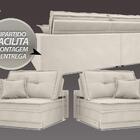 Sofá Palermo 2,00m Retrátil E Reclinável Velosuede Areia - Ne