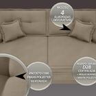 Sofá Palermo 2,00m Retrátil E Reclinável Velosuede Capuccino