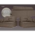 Sofá Palermo 2,00m Retrátil E Reclinável Velosuede Marrom - N