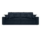 Sofá Palermo 2,00m Retrátil E Reclinável Velosuede Petroleo -