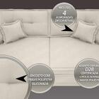 Sofá Palermo 2,20m Retrátil E Reclinável Velosuede Areia - Ne