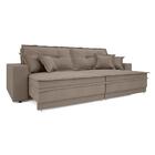 Sofá Palermo 2,20m Retrátil E Reclinável Velosuede Bege - Net