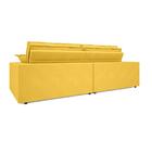 Sofá Palermo 2,20m Retrátil E Reclinável Velosuede Canario -
