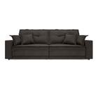 Sofá Palermo 2,20m Retrátil E Reclinável Velosuede Chocolate