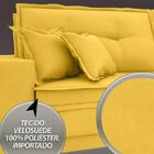 Sofá Palermo 2,40m Retrátil E Reclinável Velosuede Canario -