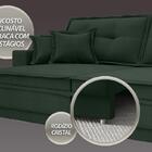 Sofá Palermo 2,60m Retrátil E Reclinável Velosuede Verde - Ne