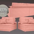 Sofá Palermo 2,80m Assento Retrátil E Reclinável Velosuede Ro