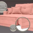 Sofá Palermo 2,80m Assento Retrátil E Reclinável Velosuede Ro