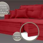 Sofá Palermo 2,80m Assento Retrátil E Reclinável Velosuede Ve