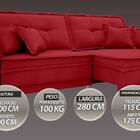 Sofá Palermo 2,80m Assento Retrátil E Reclinável Velosuede Ve