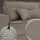 Sofá Palermo 2,80m Retrátil E Reclinável Velosuede Bege - Net