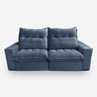 Sofá Palermo 4 Lugares 2,30 Metros Veludo - 24 Marinho