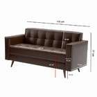 Sofá Para Escritório E Recepção 3 Lugares Vitrola Revestiment