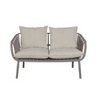 Sofá Para Jardim 123,5cm X 77cm Seiva Fendi/amêndoa