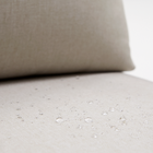 Sofá para Jardim 2 Lugares Alumínio e Couro Sintético 70x148x86cm Marrom e Bege Retrô Naterial