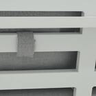 Sofá para Jardim Athena Alumínio Branco e Cinza 1,60mx88x91cm Naterial