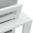 Sofá para Jardim Athena Alumínio Branco e Cinza 1,70mx88x91cm Naterial