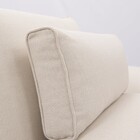 Sofá para Jardim Aurora Teca Marrom e Bege 2,20x1,13mx78,6cm Naterial