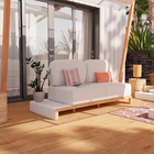 Sofá para Jardim Memphis 2 Lugares Metal Branco 62x74x177 Naterial