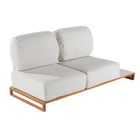 Sofá para Jardim Memphis 2 Lugares Metal Branco 62x74x177 Naterial