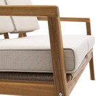 Sofá para Jardim Oasis Acácia Marrom e Bege 1,24mx74x80cm Naterial