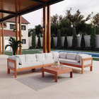 Sofá para Jardim Yumi 2 Lugares Madeira Marrom 73x128x79 Naterial