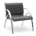 Sofá Para Recepção De Escritório Linha Recepção Boss Preto Pr