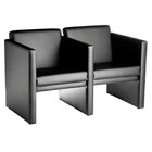 Sofá Para Recepção De Escritório Linha Recepção Light Preto P