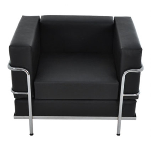 Sofá Para Recepção De Escritório Linha Recepção Omega Preto P