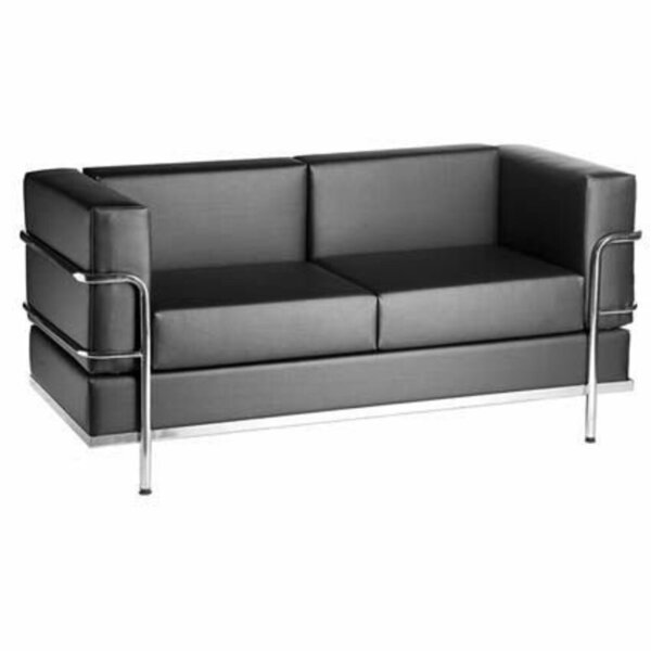 Sofá Para Recepção De Escritório Linha Recepção Omega Preto P