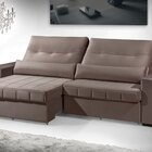 Sofá Para Sala De 2 Lugares 220 Cm Marshall Marrom