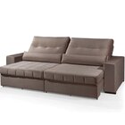 Sofá Para Sala De 2 Lugares 220 Cm Marshall Marrom