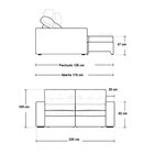 Sofá Para Sala De 2 Lugares 220 Cm Marshall Marrom