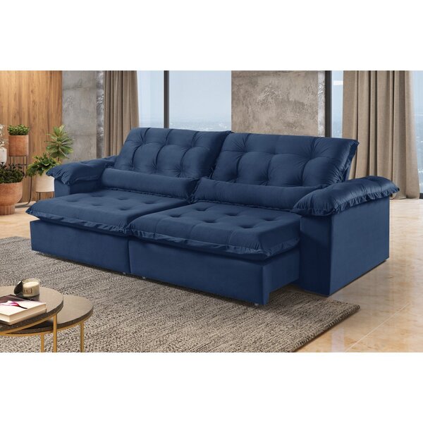 Sofá Para Sala De Estar 02 Lugares Retrátil E Reclinável 1,80