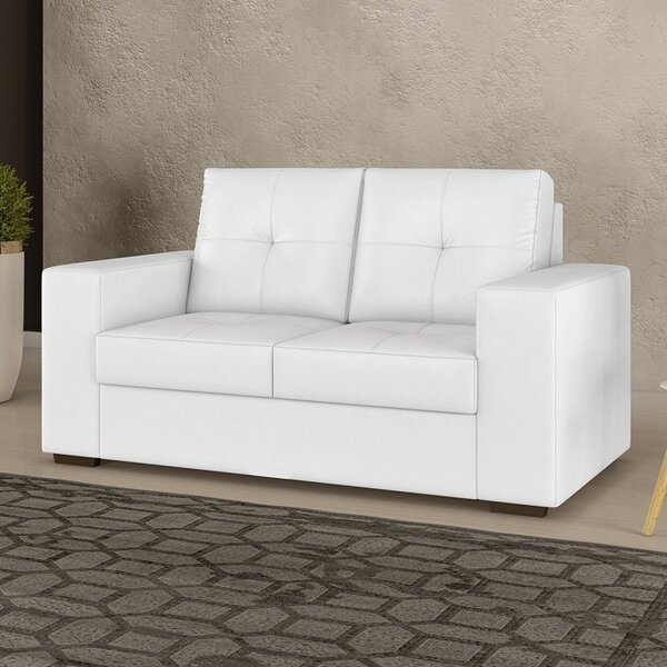 Sofá Para Sala De Estar 02 Lugares San Diego Branco