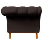 Sofá Para Sala De Estar 150cm 1 Lugar Base Madeira Império B-