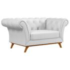 Sofá Para Sala De Estar 150cm 1 Lugar Base Madeira Império C-