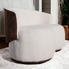 Sofá Para Sala De Estar 2 Lugares Beatriz Bege / Calacata Mar