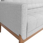 Sofá Para Sala De Estar 3 Lugares 180cm Brooks Cinza