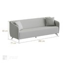 Sofá Para Sala De Estar 3 Lugares 200cm Adams Cru