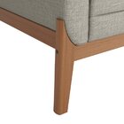 Sofá Para Sala De Estar 3 Lugares 200cm Brooks Cru