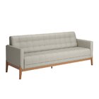 Sofá Para Sala De Estar 3 Lugares 200cm Brooks Cru